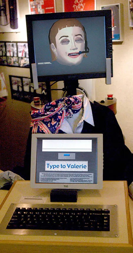 Just ask Valerie: New roboreceptionist greets visitors at CMU's computer science department