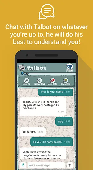 Talbot, The Chatbot